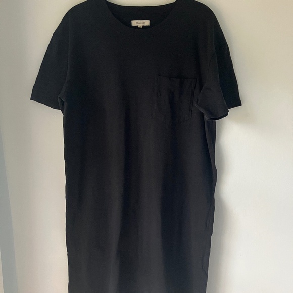Madewell Black T-Shirt Dress | Size M | 100% Cotton, Casual Everyday Style - Picture 1 of 3